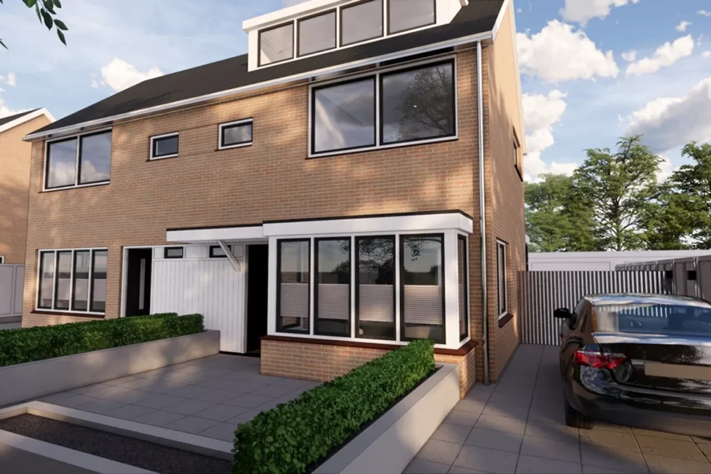 Resultaat verbouwing en uitbouw woning Bunschoten