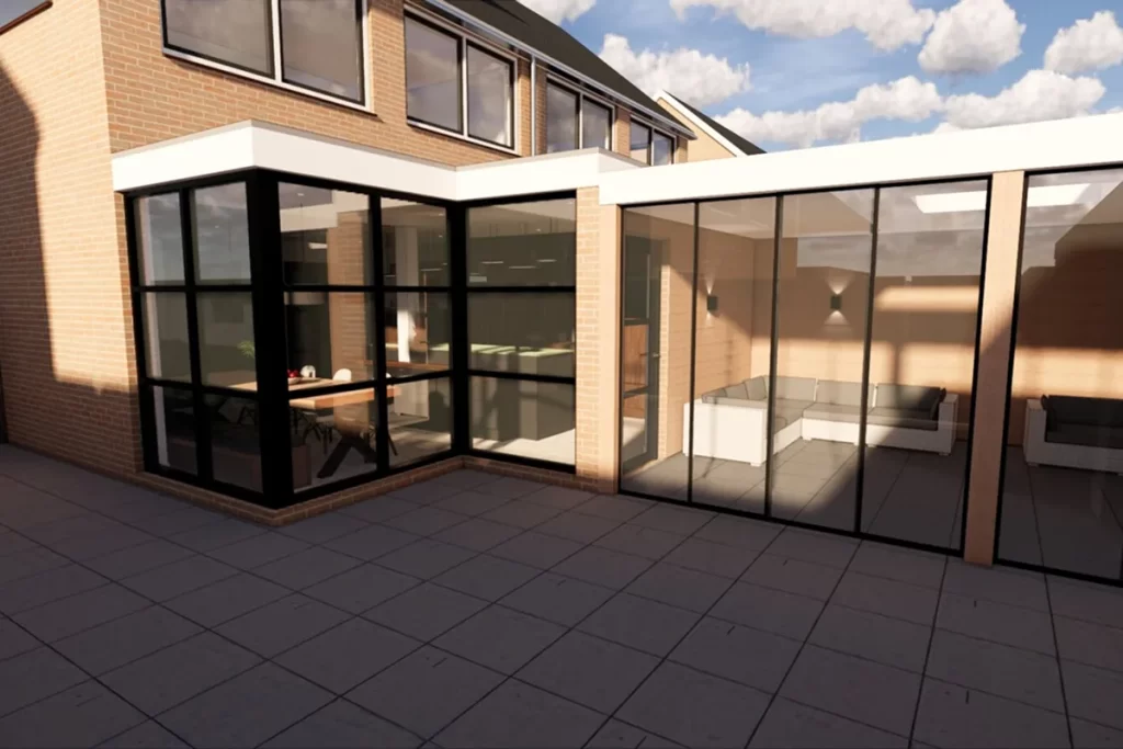 Resultaat verbouwing en uitbouw woning Bunschoten